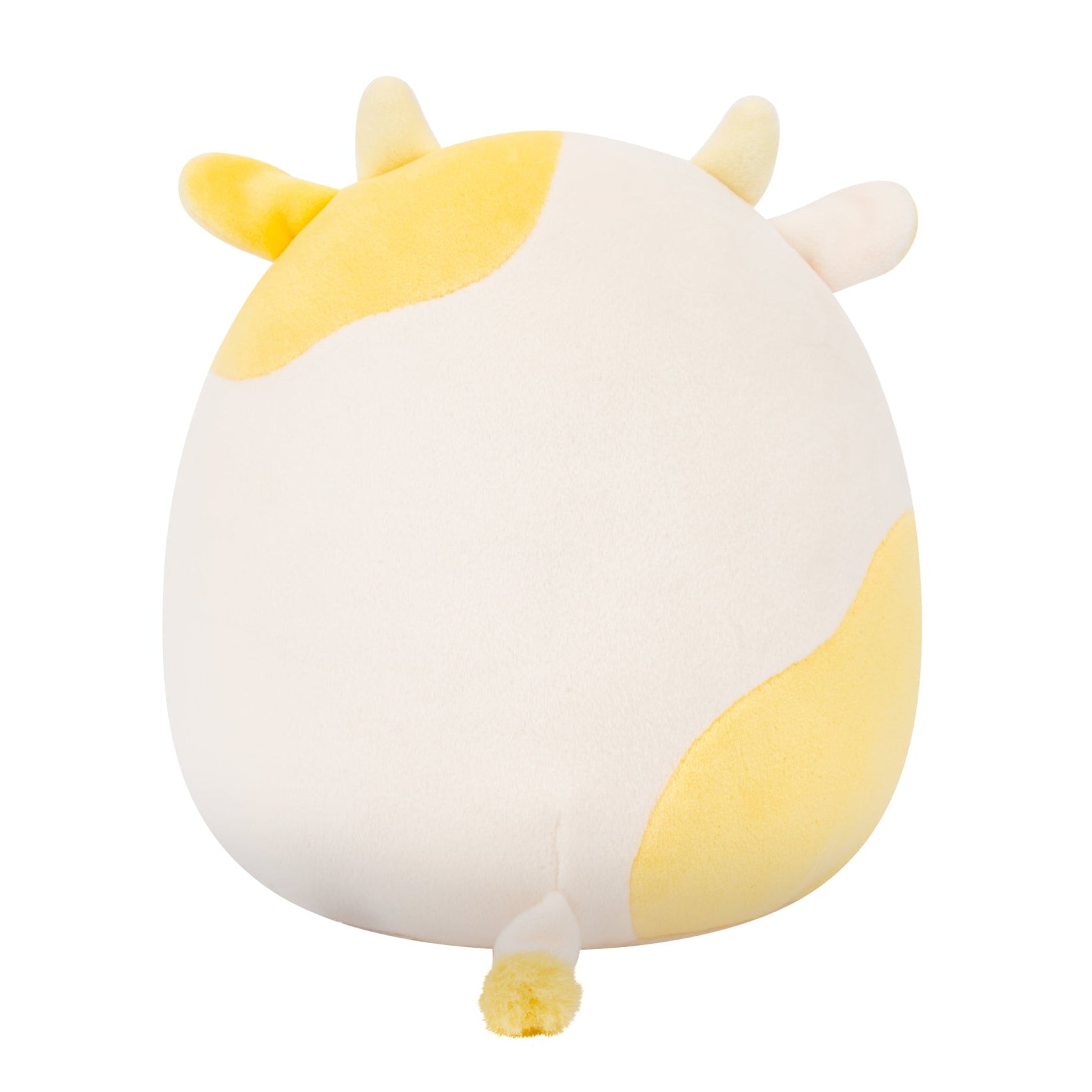 8-Inch Bodie the Yellow Spotted Cow Holding Chocolate Bunny - Image 4