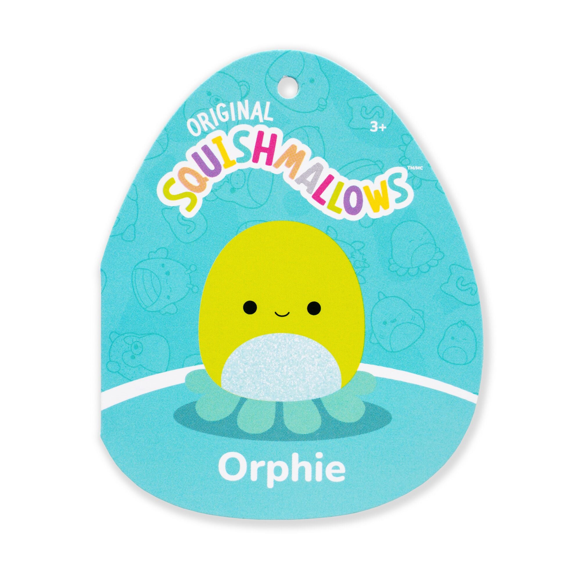 12-Inch Orphie the Lime Green Octopus with Teal Tentacles - Image 5