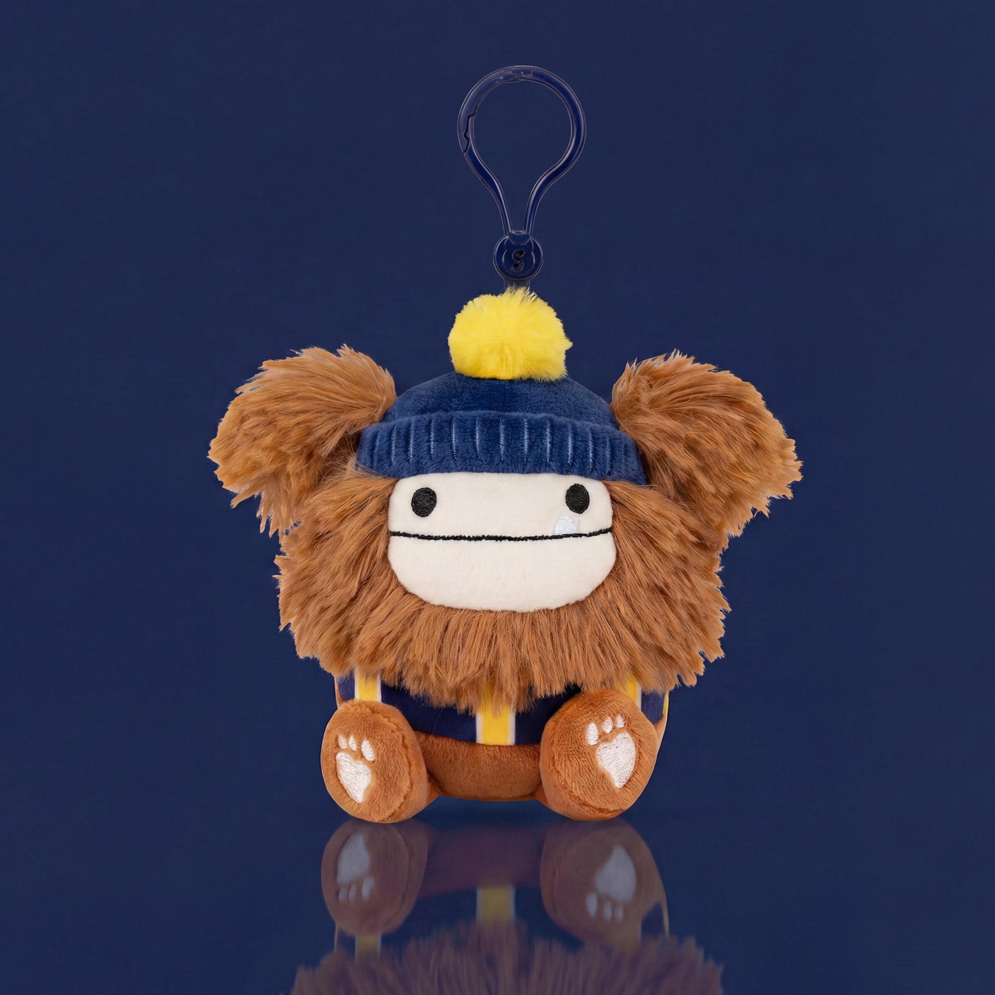 University of Michigan 3.5-Inch Benny the Bigfoot Plush Clip - Image 2