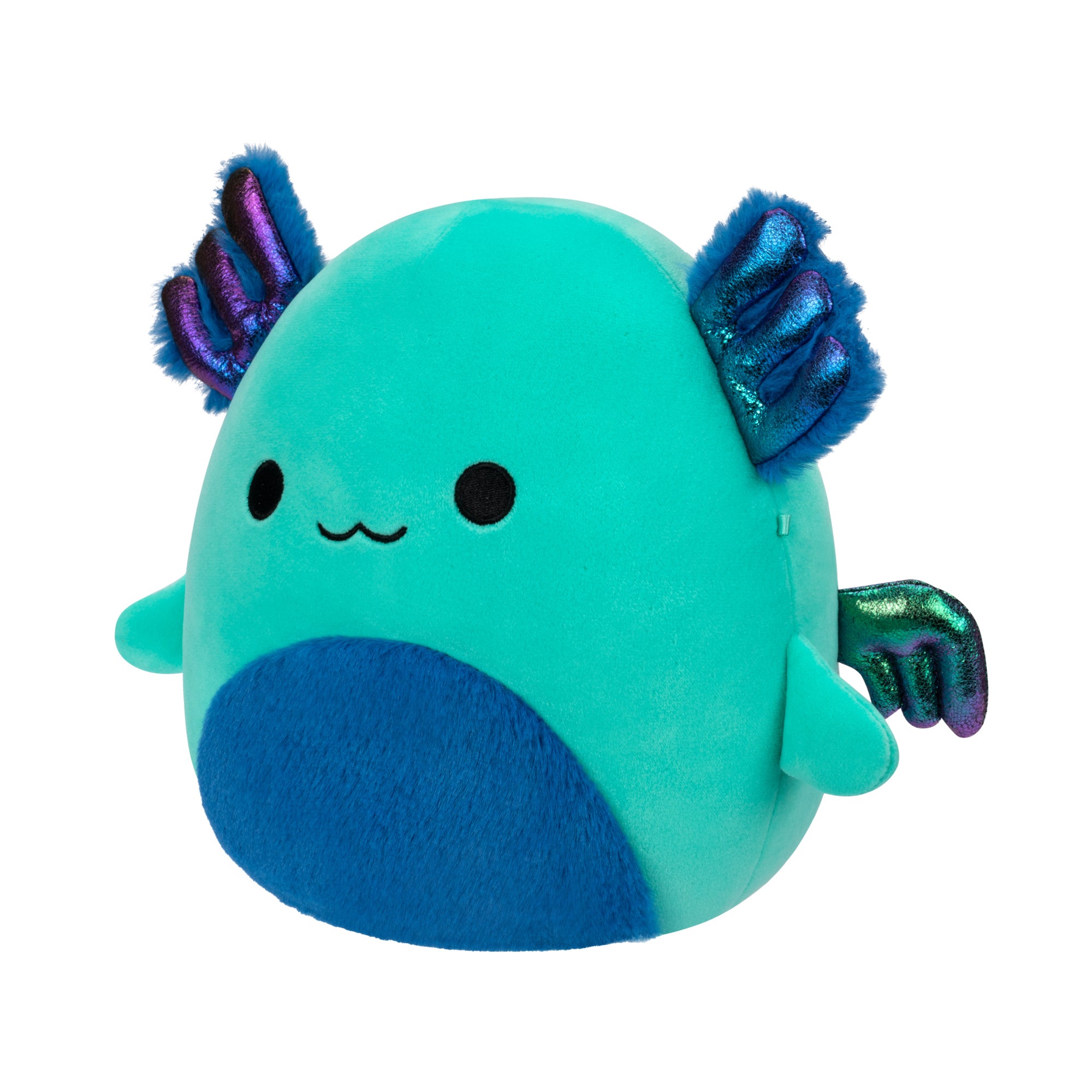 8-Inch Noelani the Teal Axolotl with Wings and Fuzzy Belly - Image 2