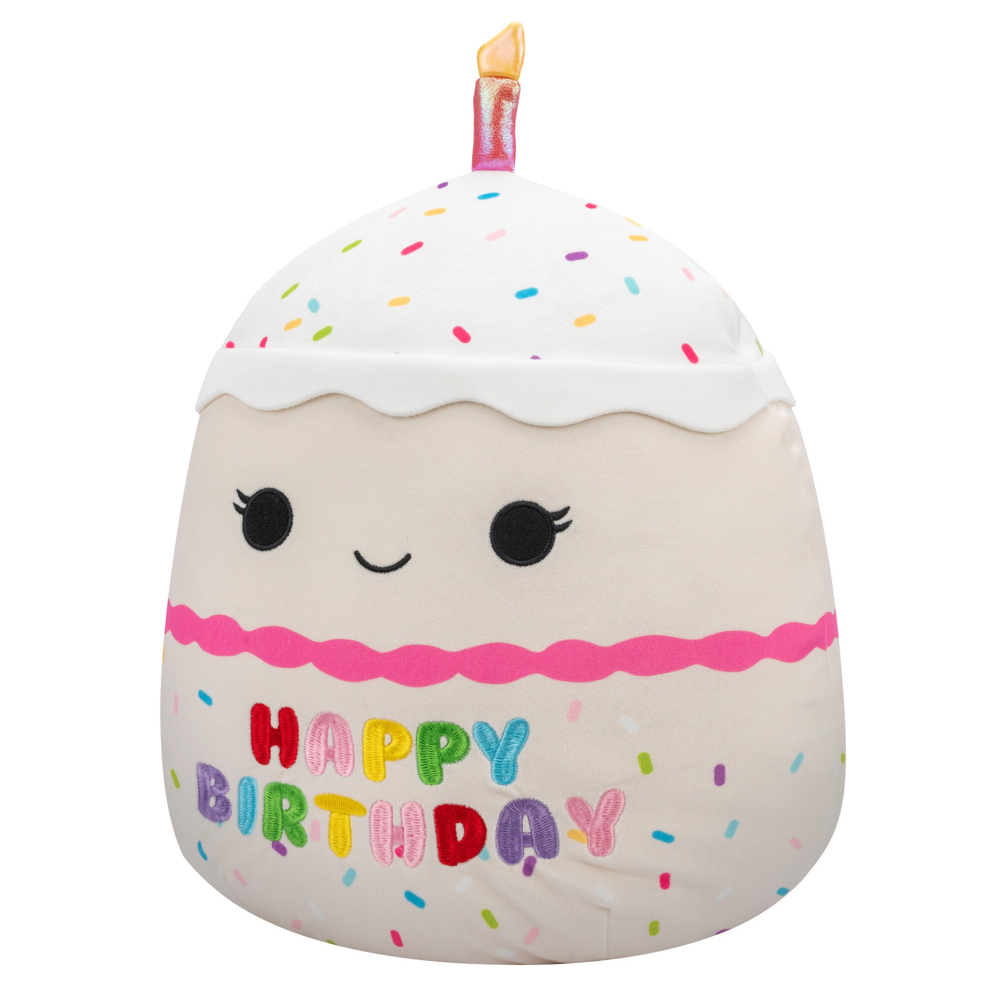 14-Inch Lyla Vanilla Birthday Cake With Rainbow Sprinkles Embroidery - Image 2