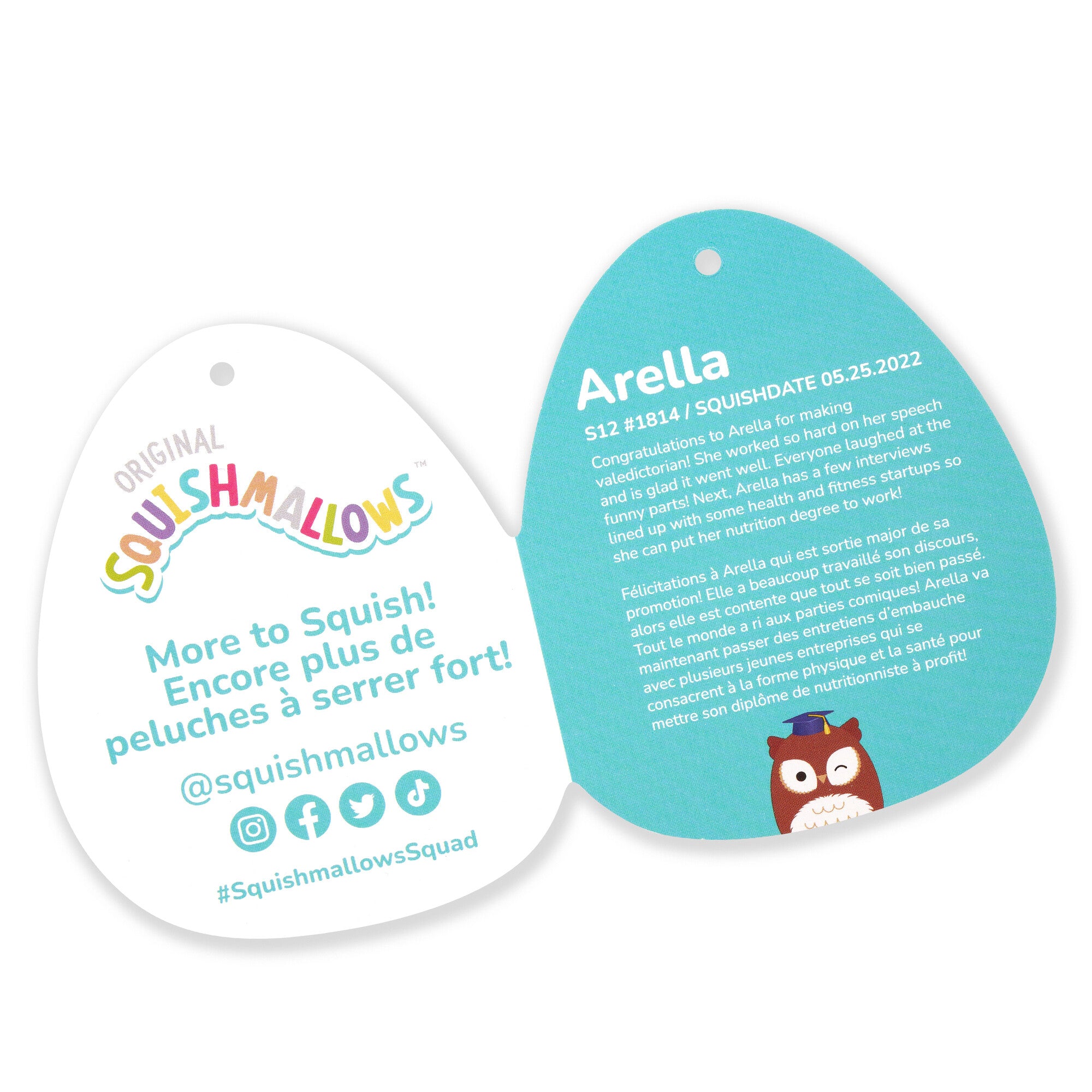 12-Inch Arella the Brown Owl in Graduation Cap - Image 6