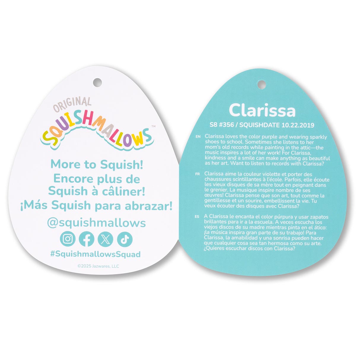 8-Inch Clarissa the Rainbow Unicorn with Fuzzy Belly - Image 6