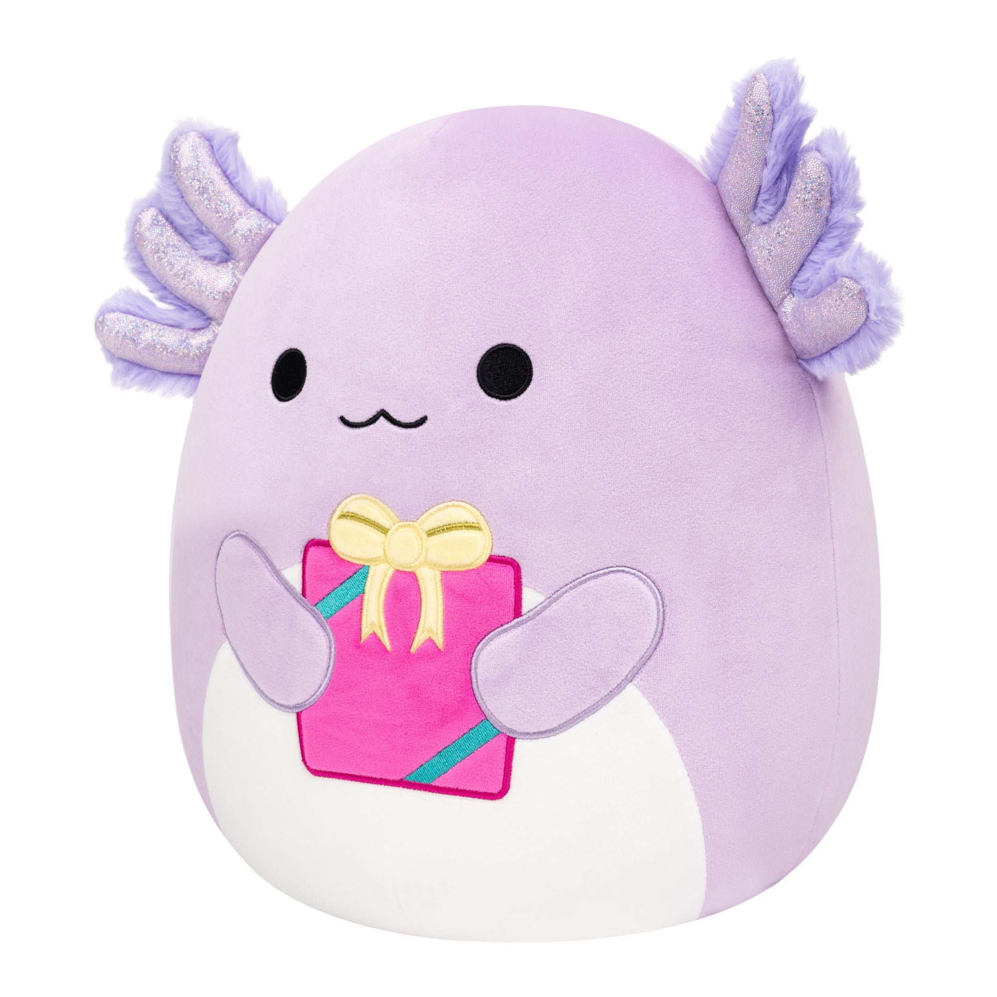 12-Inch Monica the Purple Axolotl Holding Present - Image 2