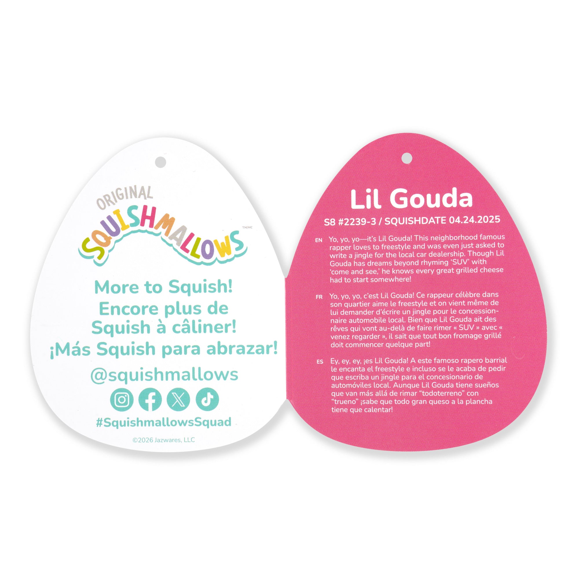 8-Inch Lil Gouda the Grilled Cheese with Heart Headband - Image 6