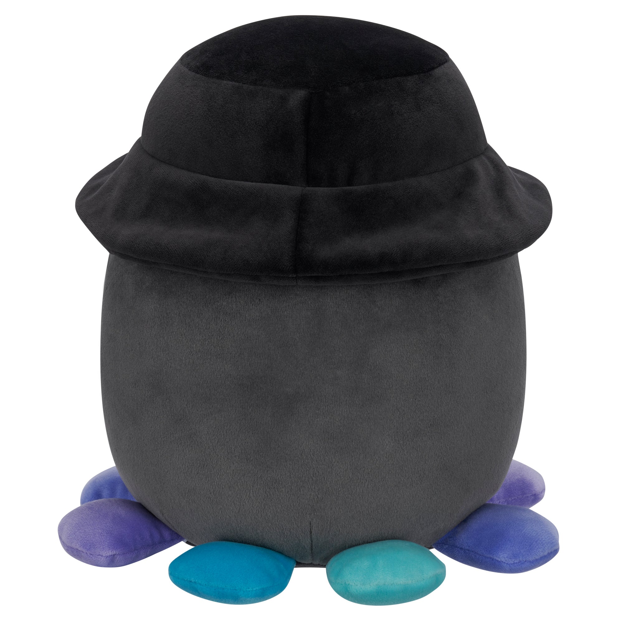 8-Inch Yoko the Charcoal Grey Octopus with Bucket Hat - Image 4