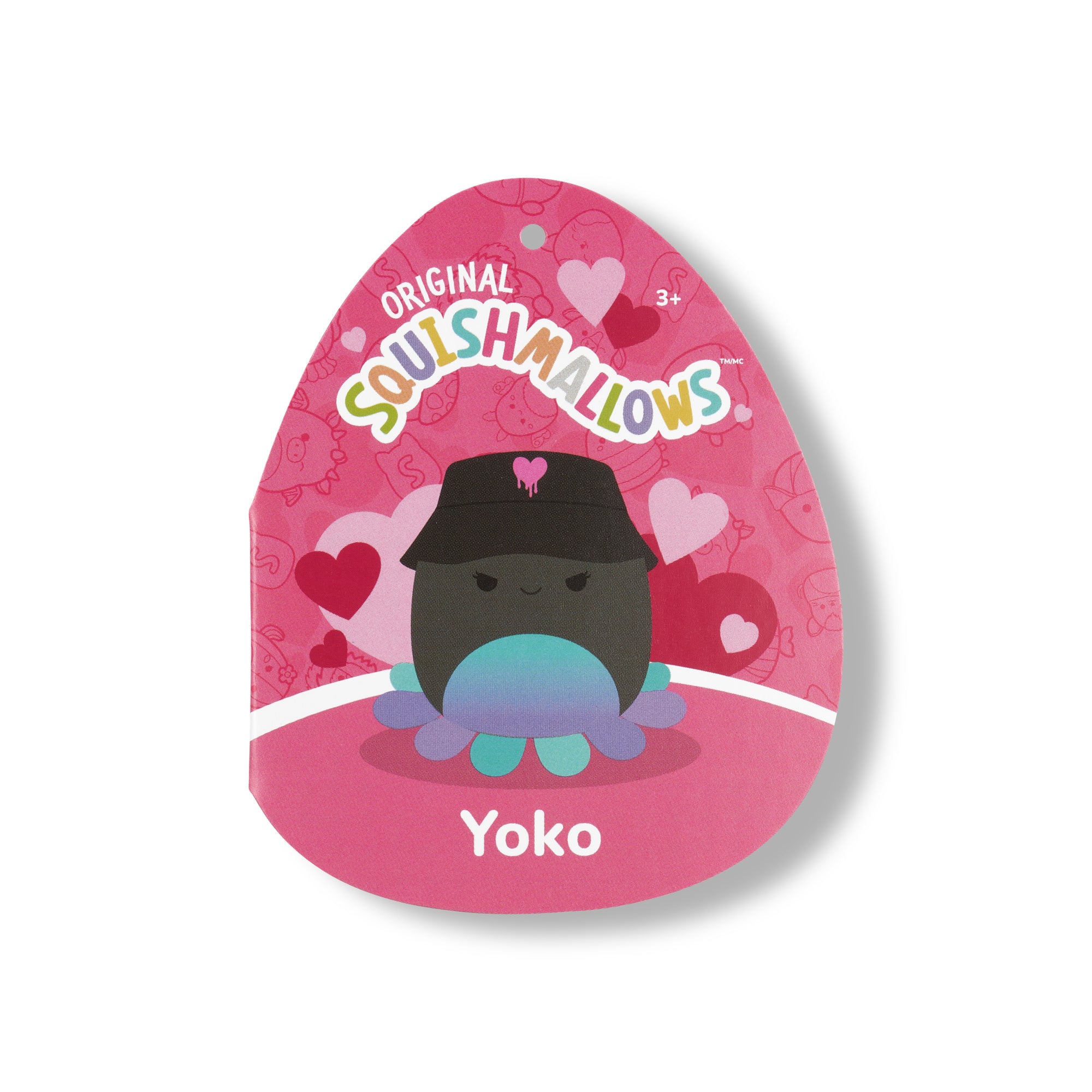 8-Inch Yoko the Charcoal Grey Octopus with Bucket Hat - Image 5