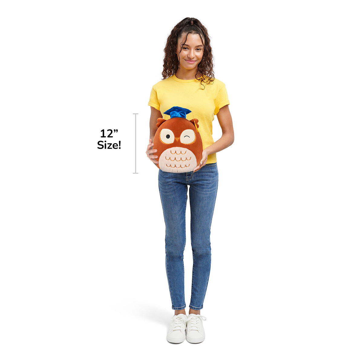 12-Inch Arella the Brown Owl in Graduation Cap - Image 7