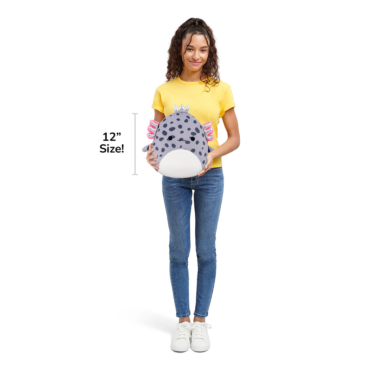 12-Inch Avana the Spotted Axolotl with Silver Crown - Image 7