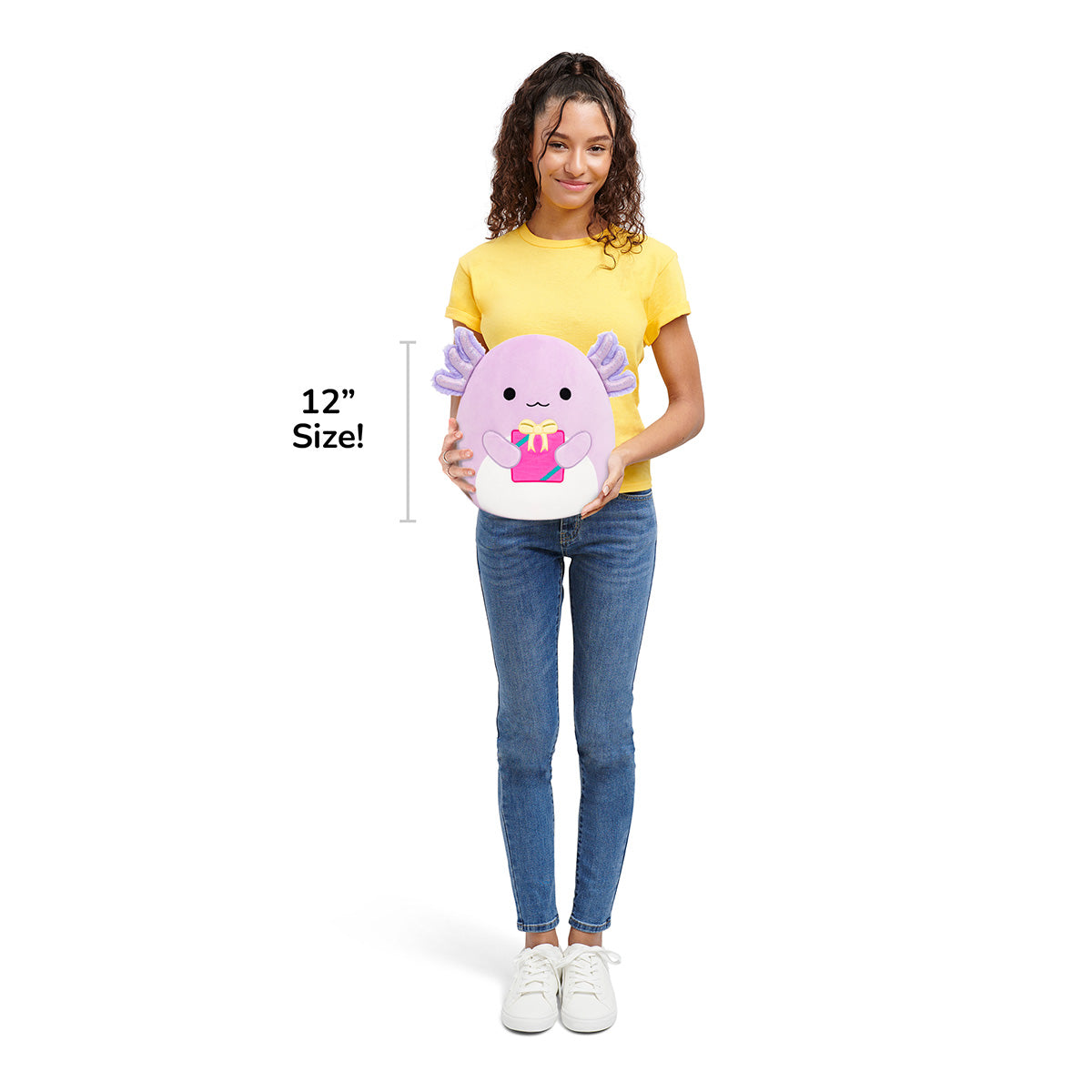 12-Inch Monica the Purple Axolotl Holding Present - Image 7