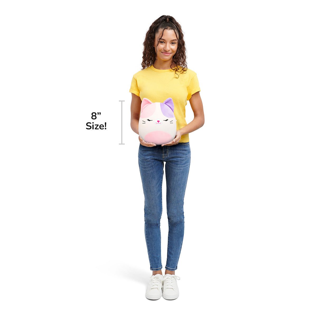 8-Inch Nell the Pink And Purple Calico Cat - Image 7